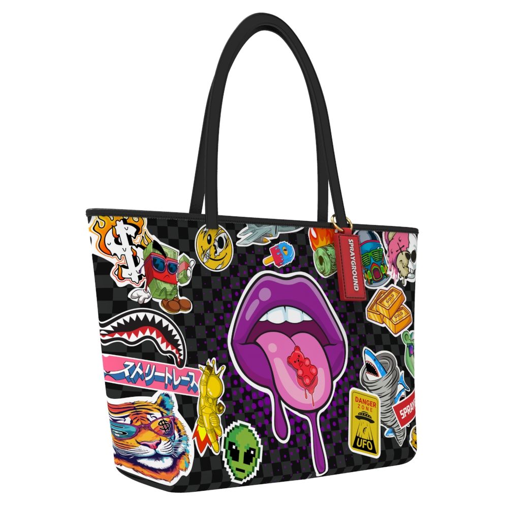 Sprayground Lips Smack Down Tote T7890