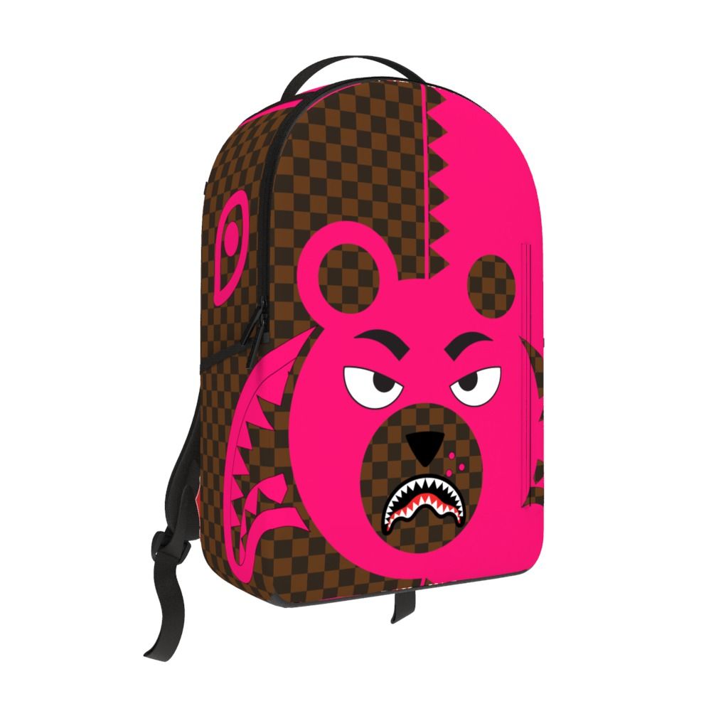 Sprayground Pink Bear Shark Backpack B8192